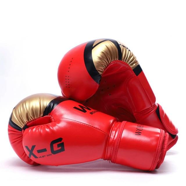 ForgeElite Premium Adults Kick Boxing Gloves for Training in stylish gold and white design, ideal for fighters. 0001