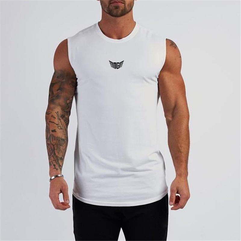 Compression Gym Tank Top for Men - FitnessPlowSurge