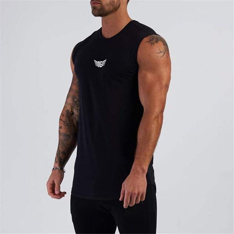 Compression Gym Tank Top for Men - FitnessPlowSurge