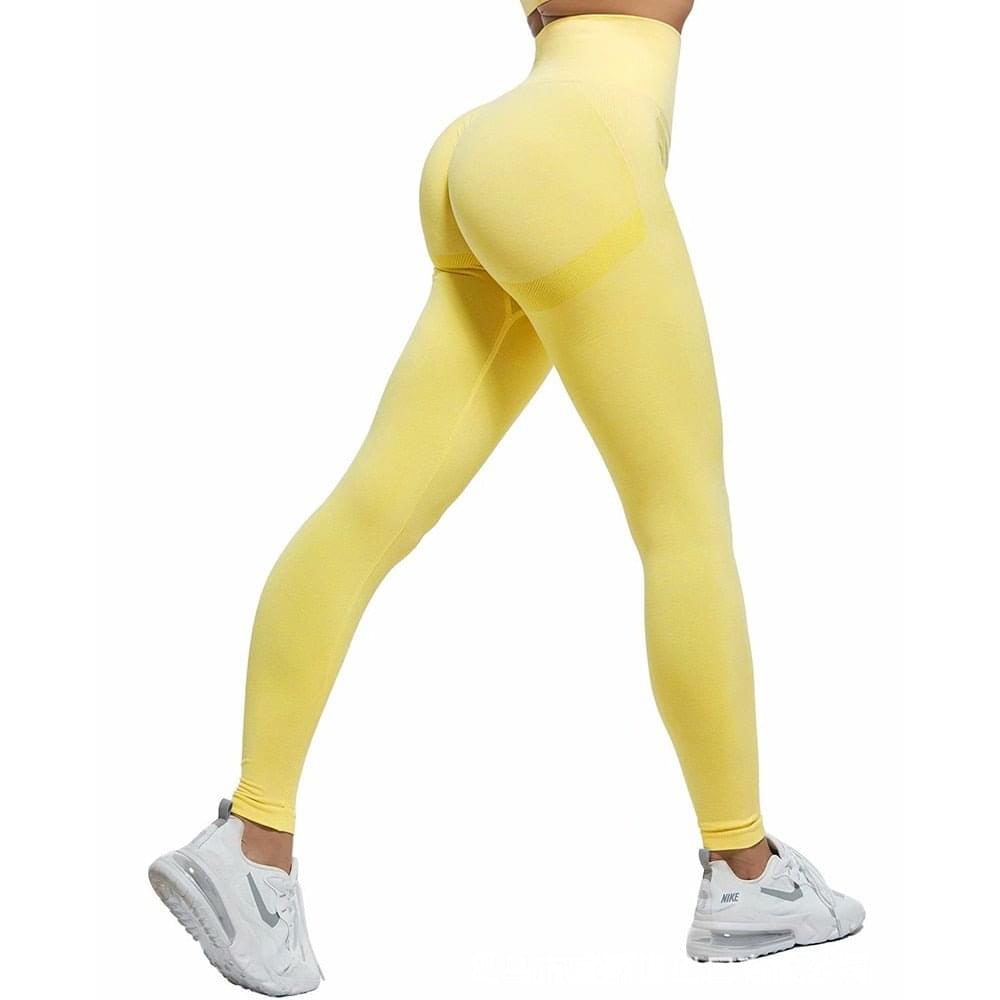 Premium Fitness Running Yoga Pants for Ultimate Comfort in various colors and designs on models.