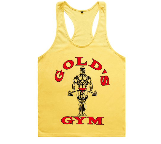 Golds Aesthetic Gym Tank Top Men - FitnessPlowSurge