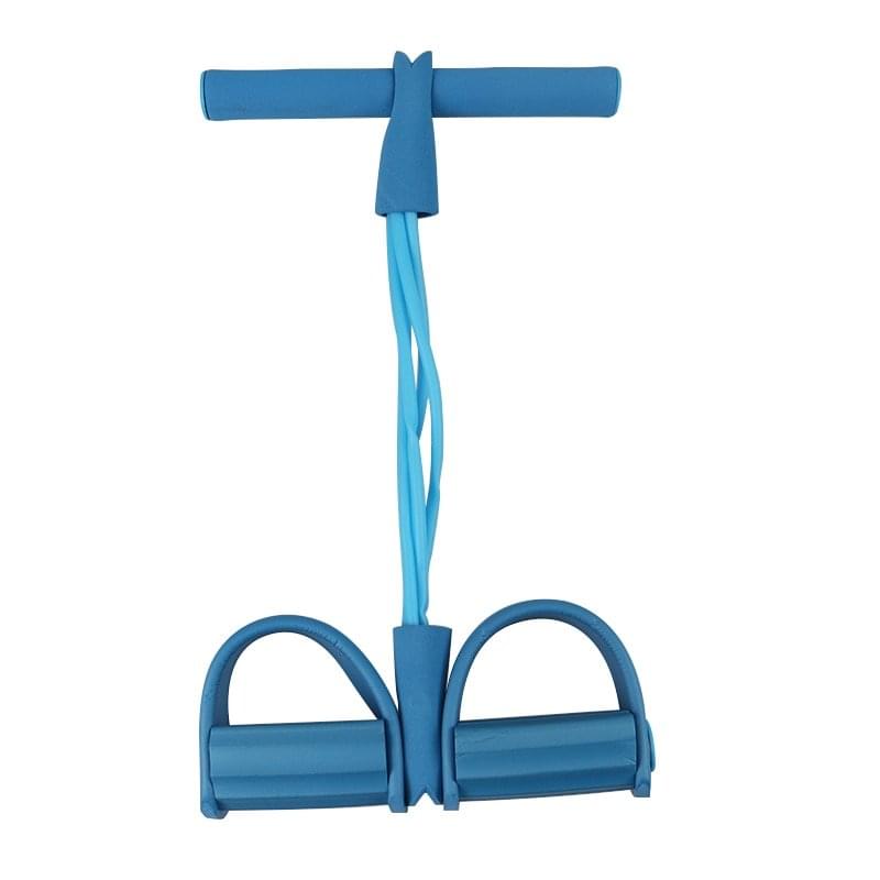 4-Pack Resistance Bands Set for Home Workouts with two people using bands on a workout mat 3