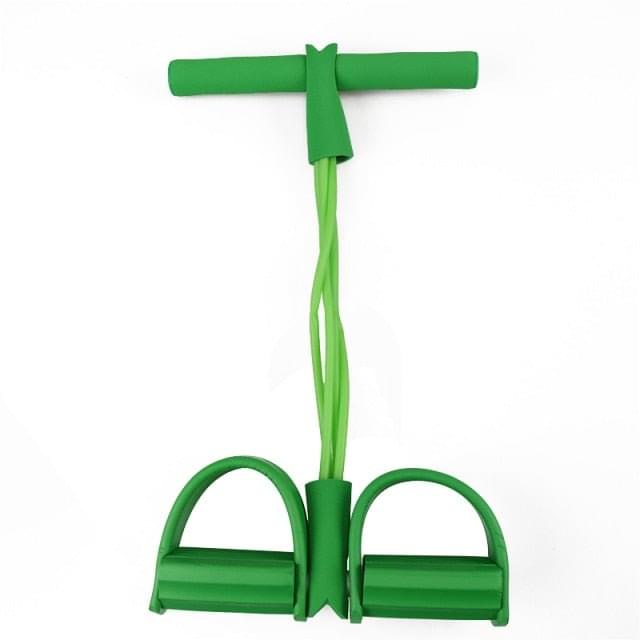 4-Pack Resistance Bands Set for Home Workouts with two people using bands on a workout mat 17