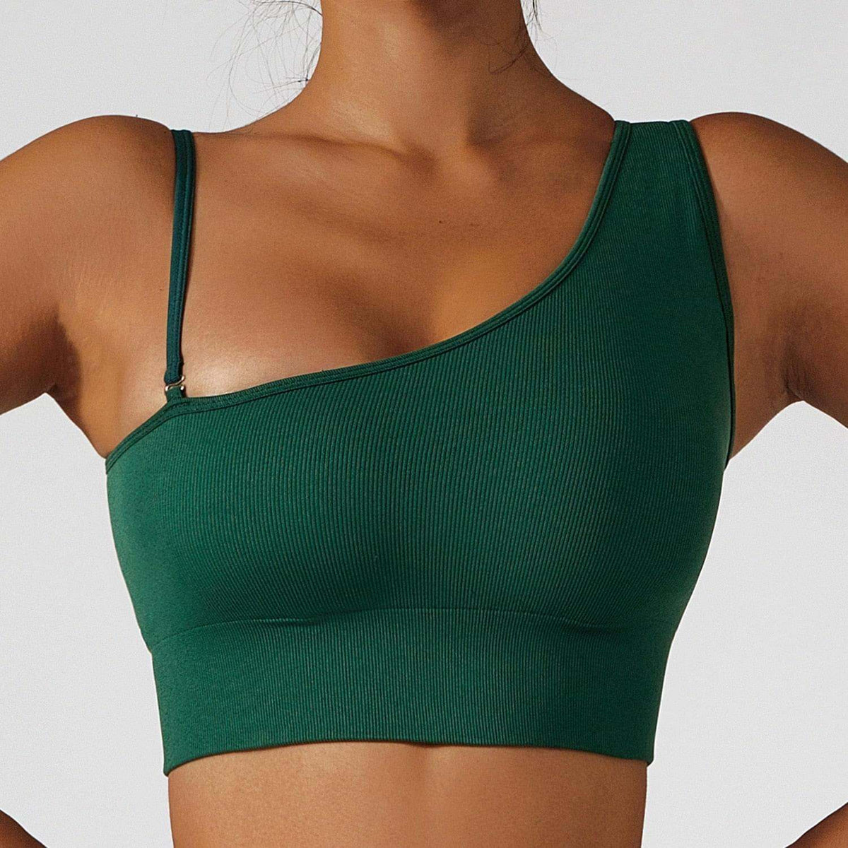 Summer Sexy Oblique Shoulder Yoga Clothes Tops - FitnessPlowSurge