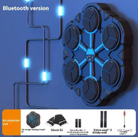 Boxing Target Machine Electronic showcasing Bluetooth version features and included accessories for effective training.