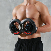 8-Word Power Device for chest and arm strength training with ergonomic handles and adjustable resistance settings  