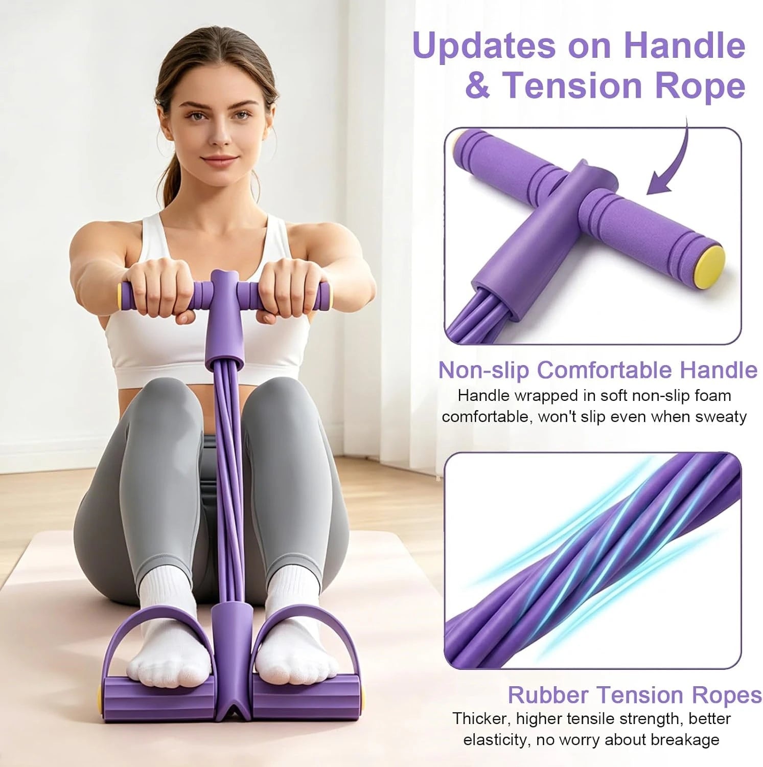 Multi-Tube Elastic Pedal Resistance Exerciser