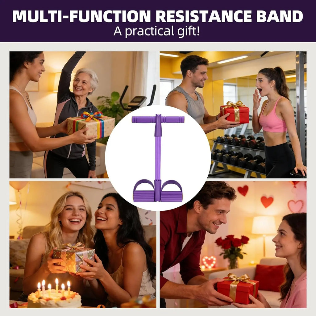 Multi-Tube Elastic Pedal Resistance Exerciser