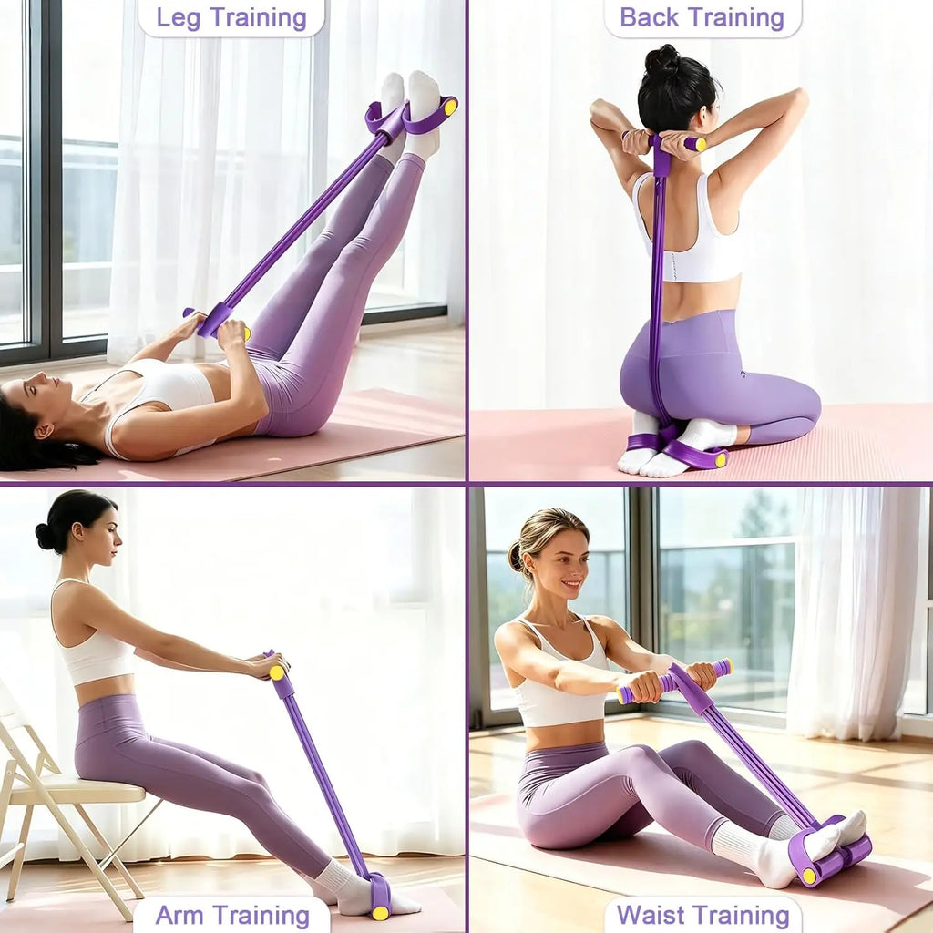 Multi-Tube Elastic Pedal Resistance Exerciser
