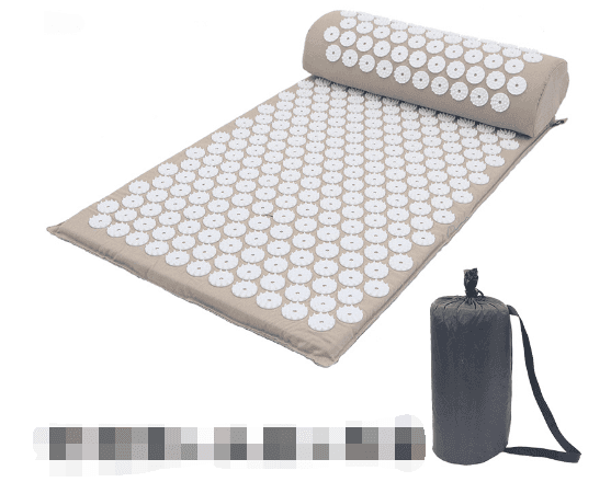 8,000-point acupressure recovery system with mat and pillow for muscle recovery and relaxation.