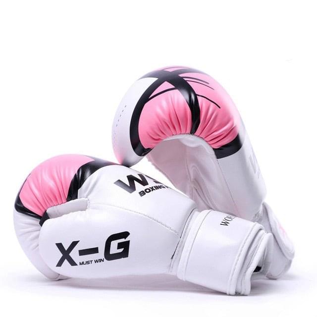 ForgeElite Premium Adults Kick Boxing Gloves for Training in stylish gold and white design, ideal for fighters. 0002