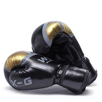 ForgeElite Premium Adults Kick Boxing Gloves for Training in stylish gold and white design, ideal for fighters. 000