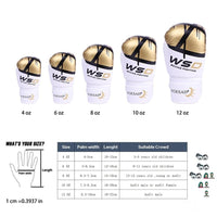 ForgeElite Premium Adults Kick Boxing Gloves for Training in stylish gold and white design, ideal for fighters. 4