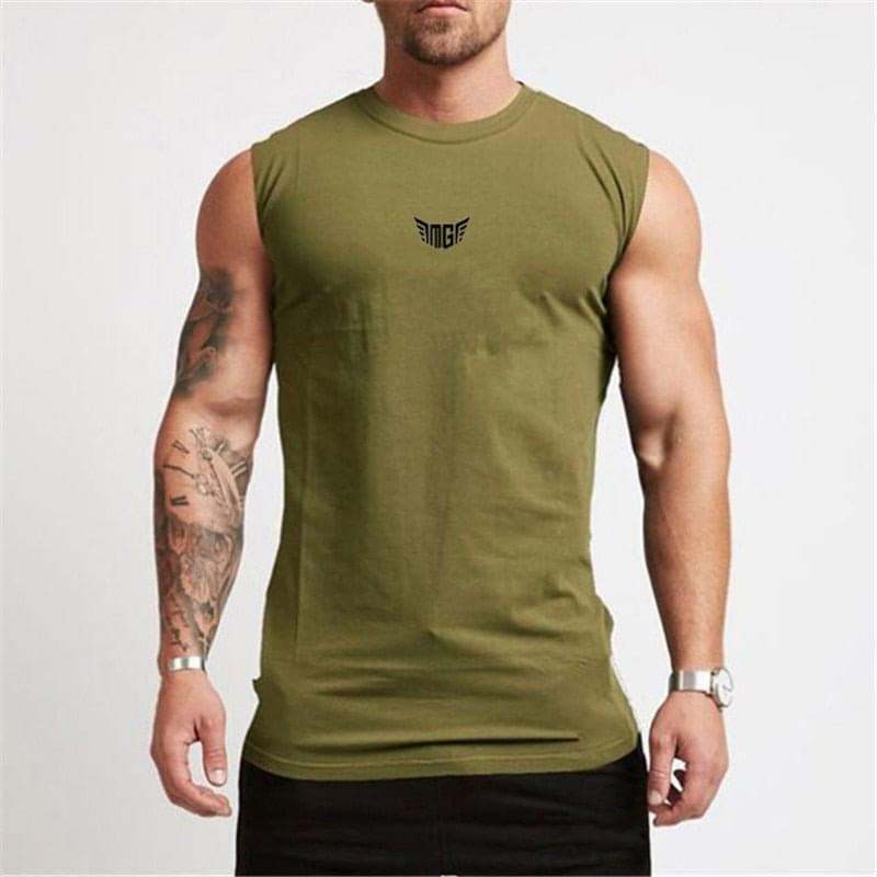 Compression Gym Tank Top for Men - FitnessPlowSurge