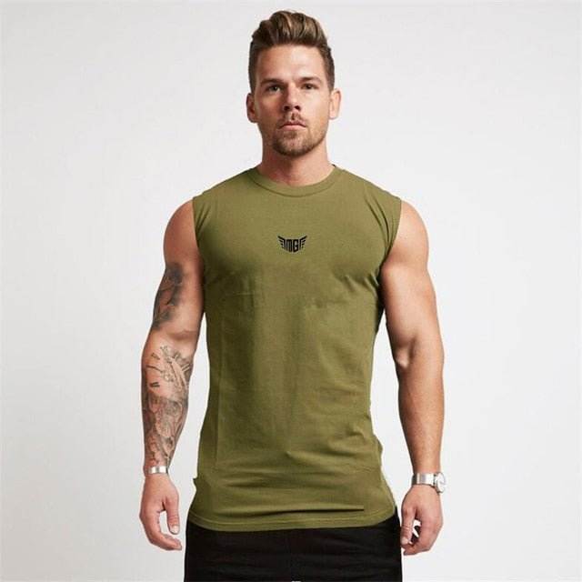 Compression Gym Tank Top for Men - FitnessPlowSurge