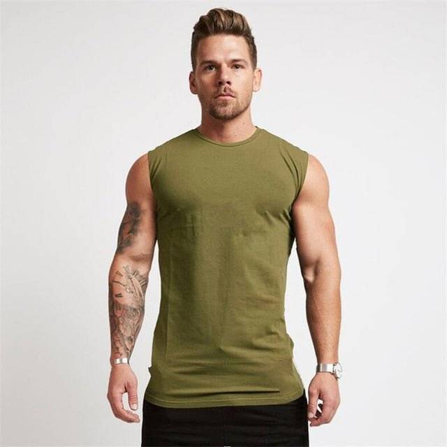 Compression Gym Tank Top for Men - FitnessPlowSurge
