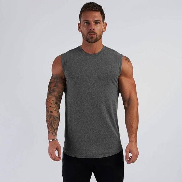 Compression Gym Tank Top for Men - FitnessPlowSurge