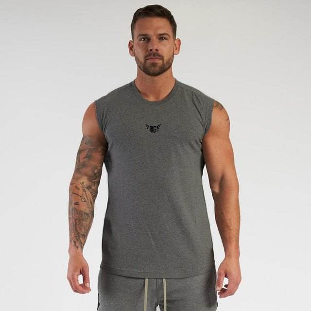 Compression Gym Tank Top for Men - FitnessPlowSurge