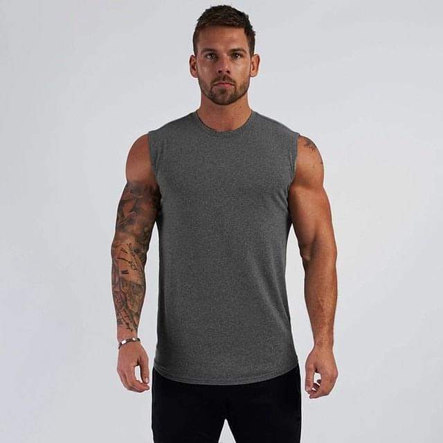 Compression Gym Tank Top for Men - FitnessPlowSurge