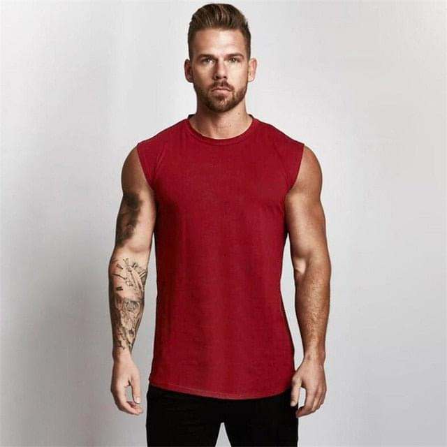 Compression Gym Tank Top for Men - FitnessPlowSurge