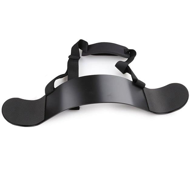 ForgeElite Heavy-Duty Bodybuilding Arm Blaster features heavy duty nylon, padded neck strap, sturdy aluminum body, and padded elbow pads. 5