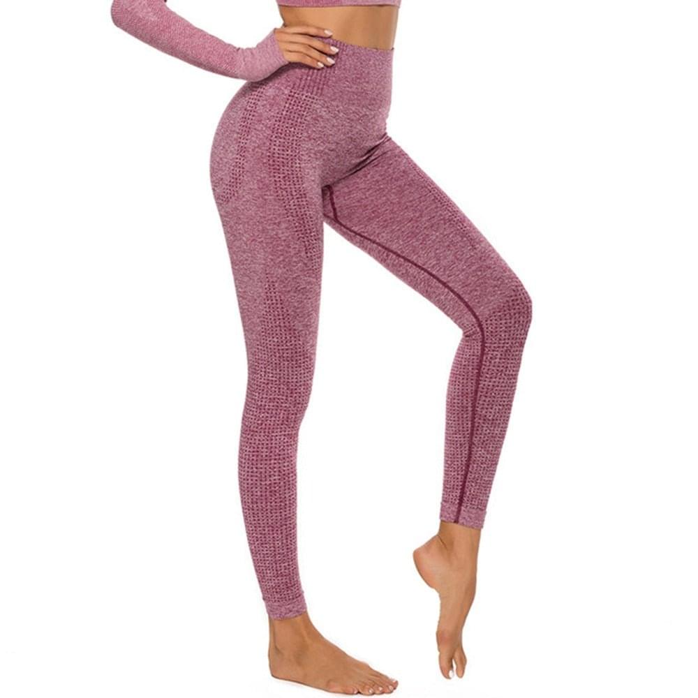 Premium Fitness Running Yoga Pants for Ultimate Comfort in various colors and designs on models.  