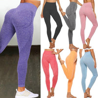 Premium Fitness Running Yoga Pants for Ultimate Comfort in various colors and designs on models.