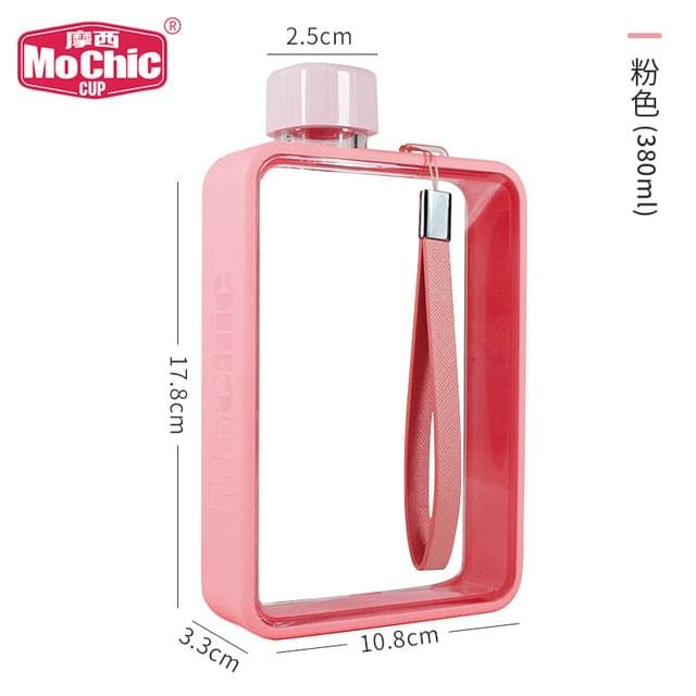 ForgeElite Chic Flat Water Bottle - 380ml Tritan Design 4