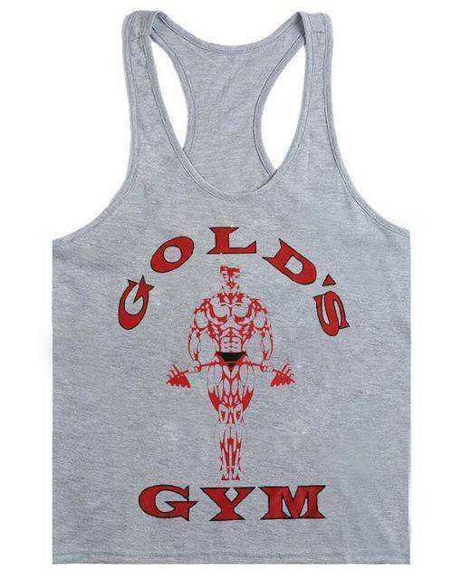 Golds Aesthetic Gym Tank Top Men - FitnessPlowSurge