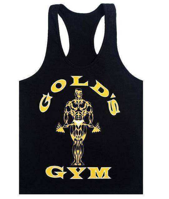 Golds Aesthetic Gym Tank Top Men - FitnessPlowSurge