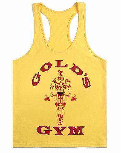 Golds Aesthetic Gym Tank Top Men - FitnessPlowSurge