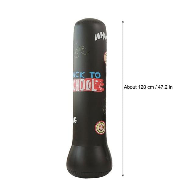 160cm tall inflatable boxing bag for Muay Thai training with thickened base and pressure-relief bounce back design  0002