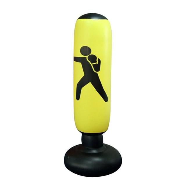 160cm tall inflatable boxing bag for Muay Thai training with thickened base and pressure-relief bounce back design  0003