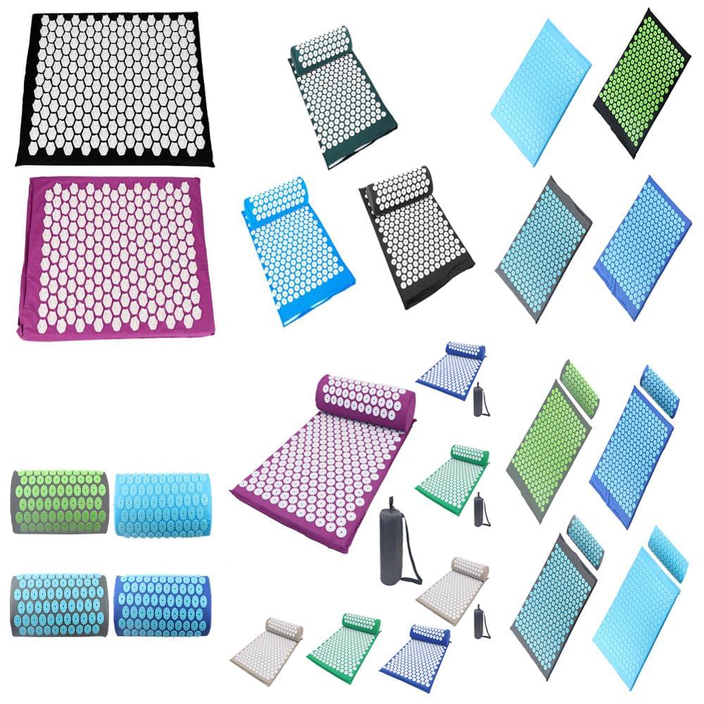 Lotus Acupuncture Yoga Mat with acupressure pins for pain relief and improved blood flow