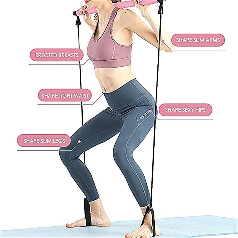Portable Pilates Bar - FitnessPlowSurge