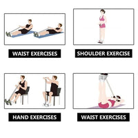 4-Pack Resistance Bands Set for Home Workouts with two people using bands on a workout mat 4