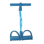 4-Pack Resistance Bands Set for Home Workouts with two people using bands on a workout mat 3
