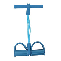 4-Pack Resistance Bands Set for Home Workouts with two people using bands on a workout mat 3