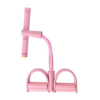 4-Pack Resistance Bands Set for Home Workouts with two people using bands on a workout mat 8
