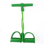 4-Pack Resistance Bands Set for Home Workouts with two people using bands on a workout mat 17