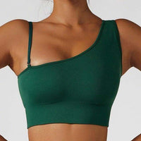 Summer Sexy Oblique Shoulder Yoga Clothes Tops - FitnessPlowSurge
