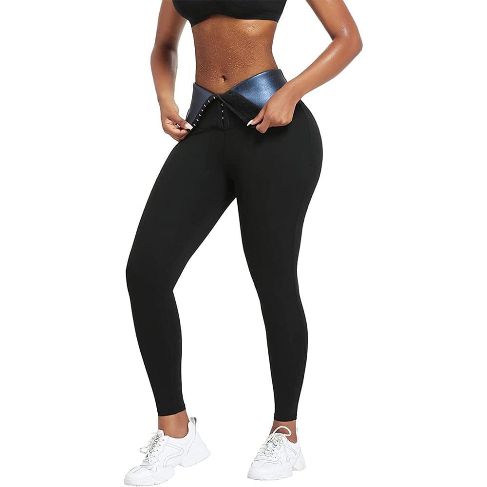 Sweat sauna shaping pants high waist neoprene fitness leggings for weight loss