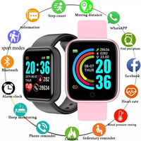 Waterproof 3Sport Fitness Smart Watch with round 1.44-inch display and silica gel band