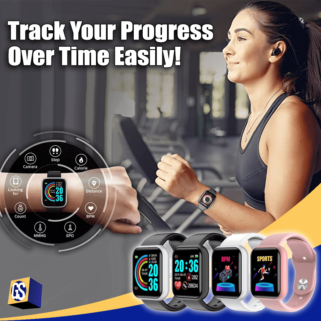 Waterproof Sport Fitness Smart Watch - FitnessPlowSurge